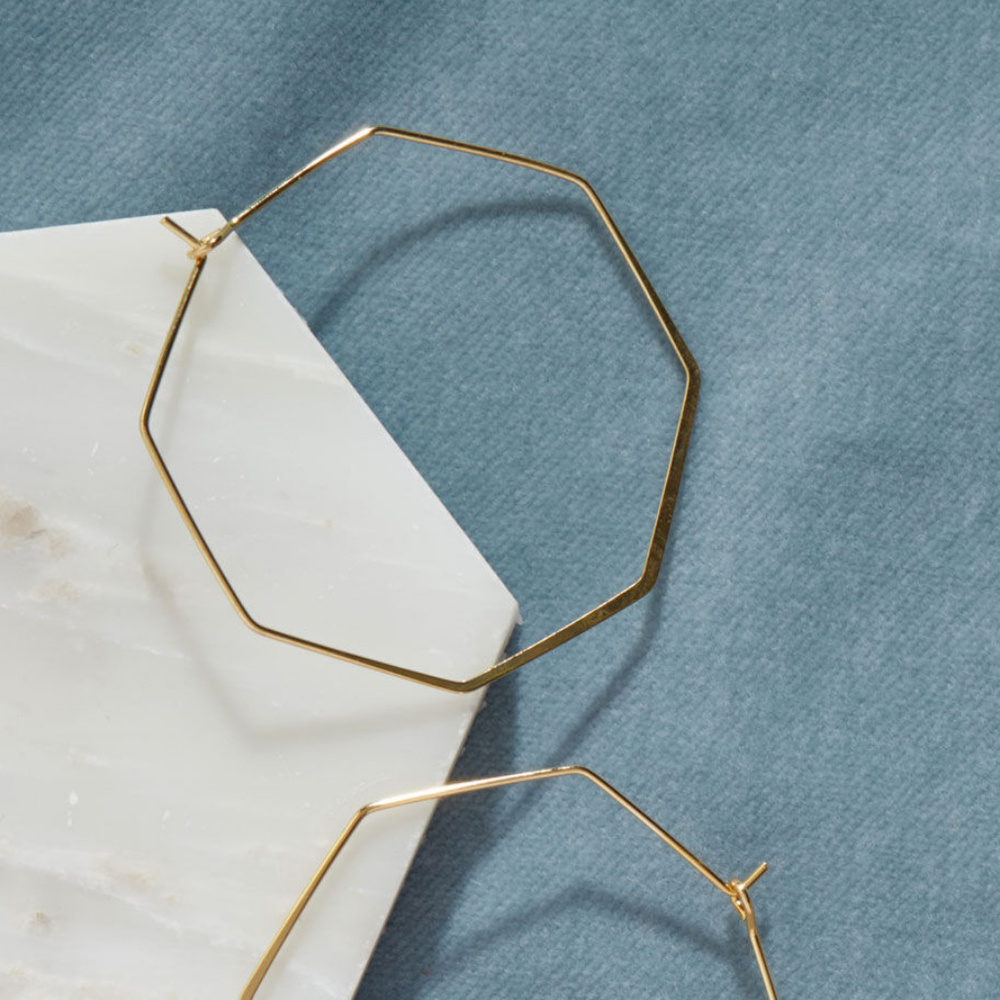 ModCloth Taking Shape Geometric Earrings - Picture 2 of 3